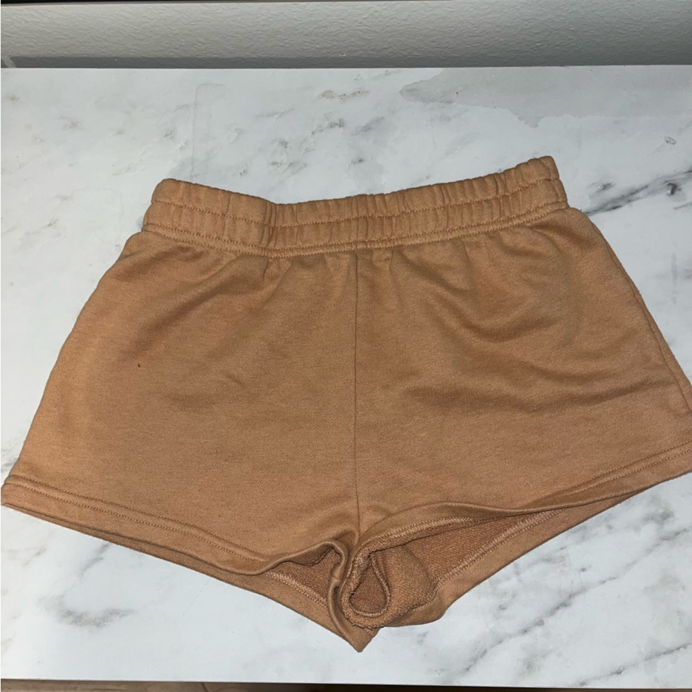 Tan sweatshorts